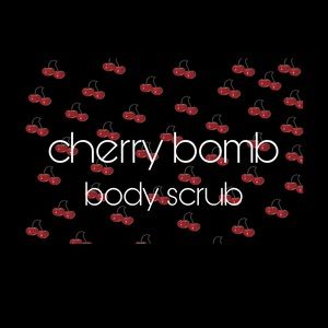 cherry bomb body scrub🍒❤️ handmade products